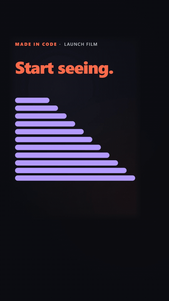 BytePatterns Launch Film — vertical cut, animated preview
